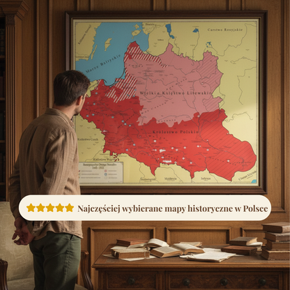 Mapa Historyczno-Trylogiczna Polski (1648–1672)