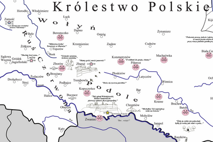 Mapa Historyczno-Trylogiczna (1648–1672) – Edycja Biała