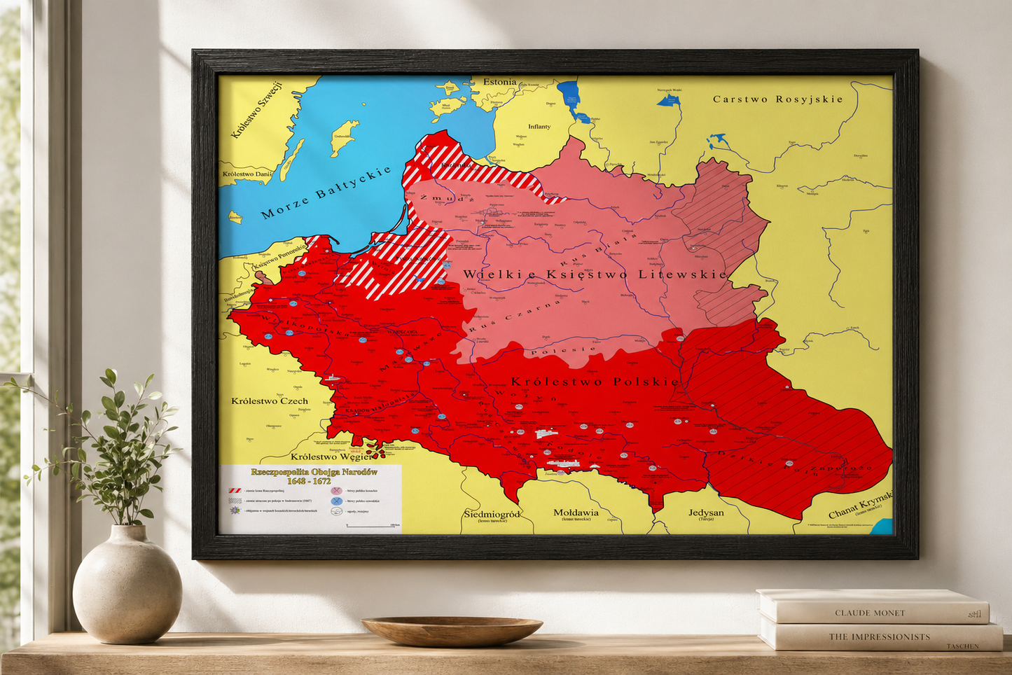 Obraz Mapa obrazowa trylogia Sienkiewicza