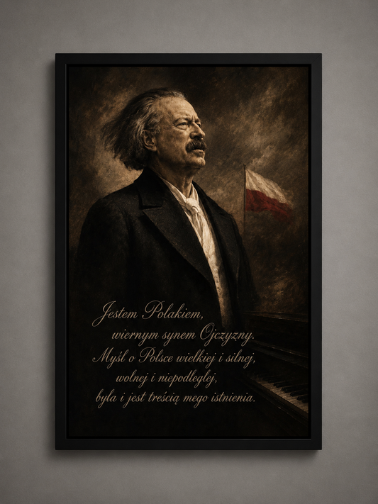 Obraz Ignacy Jan Paderewski (z cytatem)