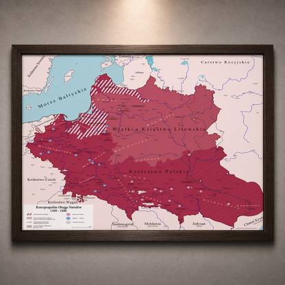 Obraz Mapa obrazowa trylogia Sienkiewicza EDYCJA CZERWONA