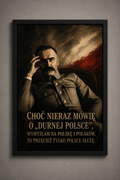 Obraz Józef Piłsudski (z cytatem)