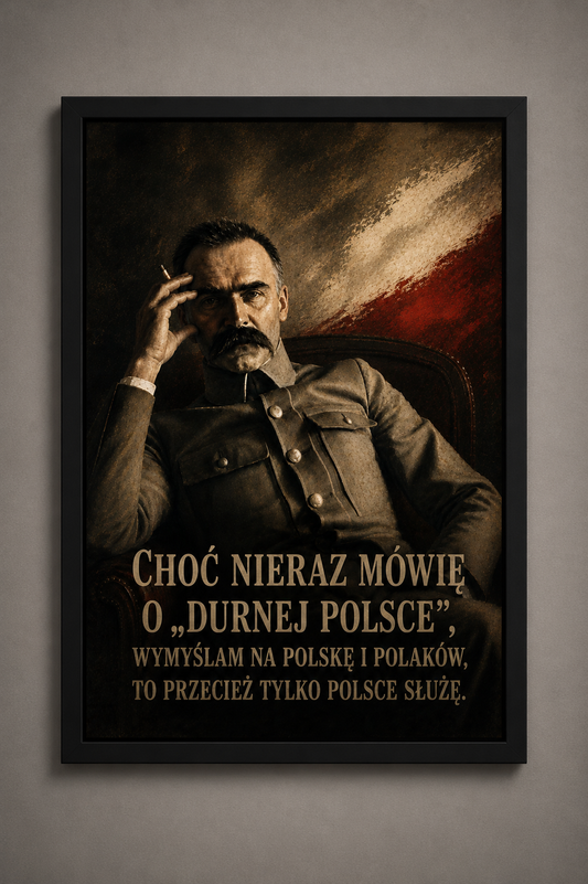 Obraz Józef Piłsudski (z cytatem)