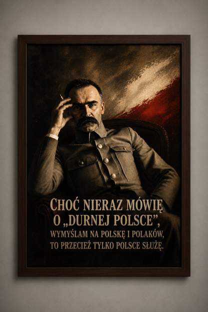 Obraz Józef Piłsudski (z cytatem)