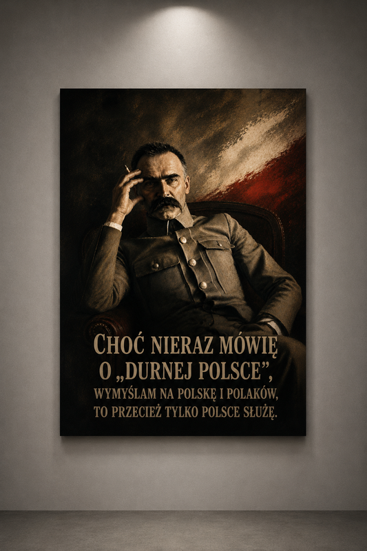 Plakat Józef Piłsudski (z cytatem)