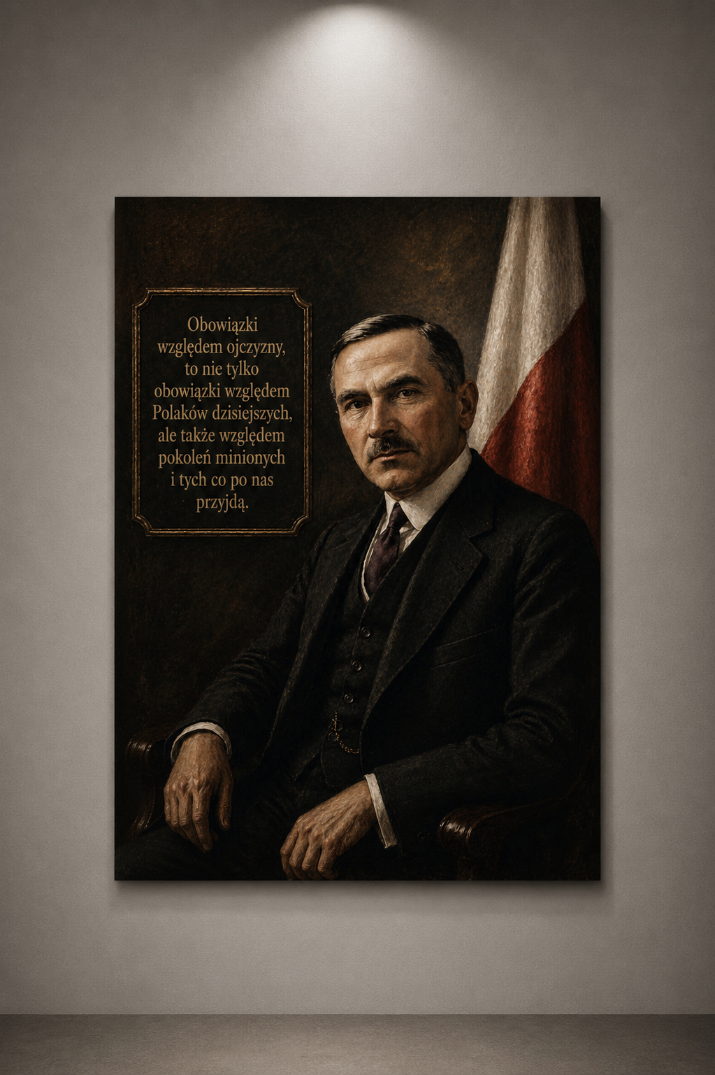 Plakat Roman Dmowski (z cytatem)