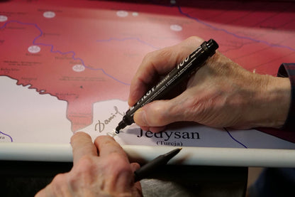 Mapa Trylogiczna 1648–1672 z autografem Daniela Olbrychskiego AUKCJA CHARYTATYWNA