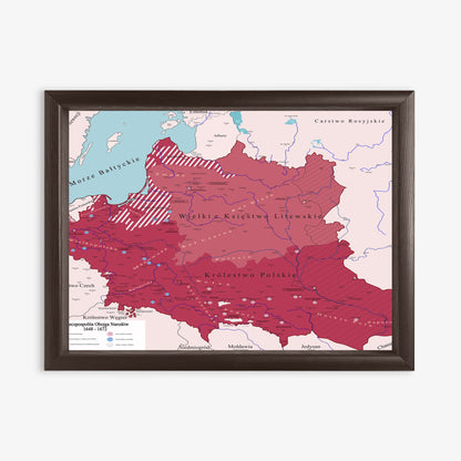 Obraz Mapa obrazowa trylogia Sienkiewicza EDYCJA CZERWONA