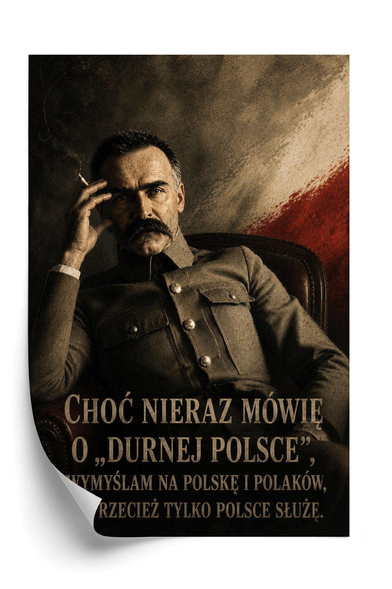 Plakat Józef Piłsudski (z cytatem)