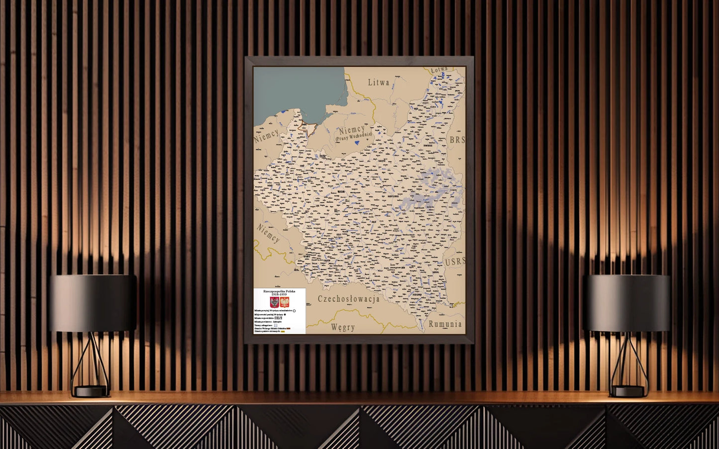 Mapa Szczegółowa II Rzeczypospolitej