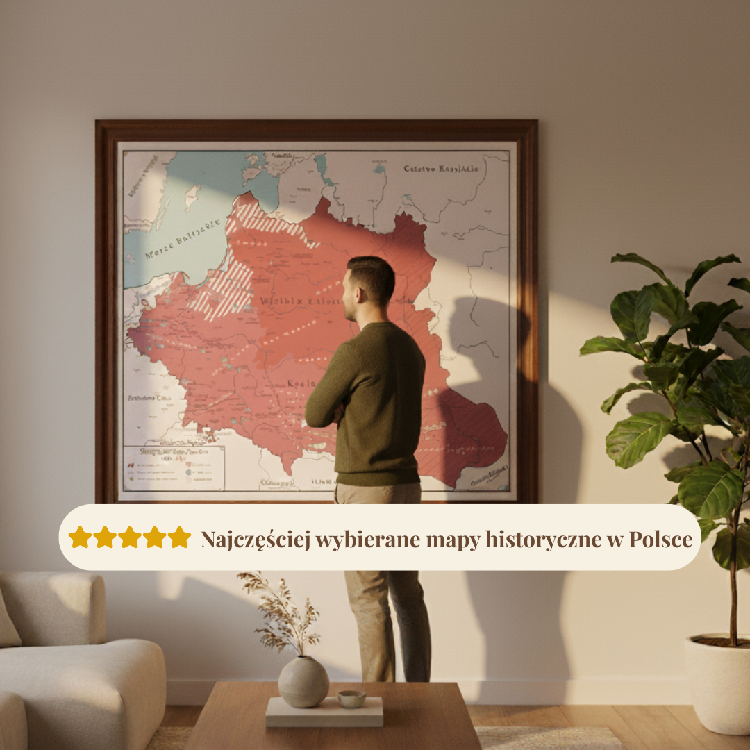 Mapa Historyczno-Trylogiczna (1648–1672) – Czerwień