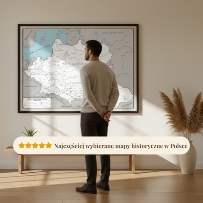 Mapa Historyczno-Trylogiczna (1648–1672) – Edycja Biała