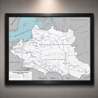 Obraz Mapa obrazowa trylogia Sienkiewicza EDYCJA BIAŁA