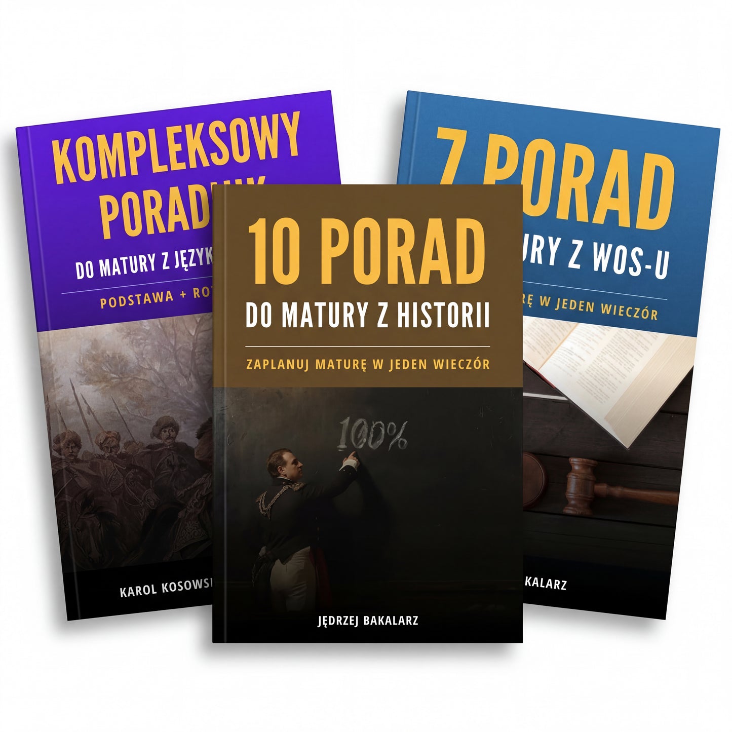 Pakiet MATURA: Historia, WOS, Polski (3 E-booki)