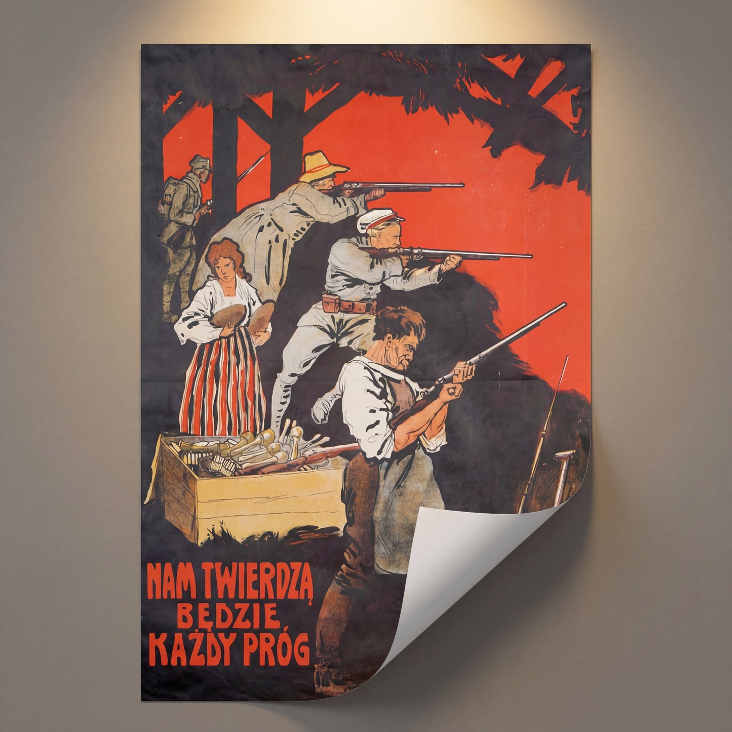 Plakat 1920 NAM TWIERDZĄ BĘDZIE KAŻDY PRÓG