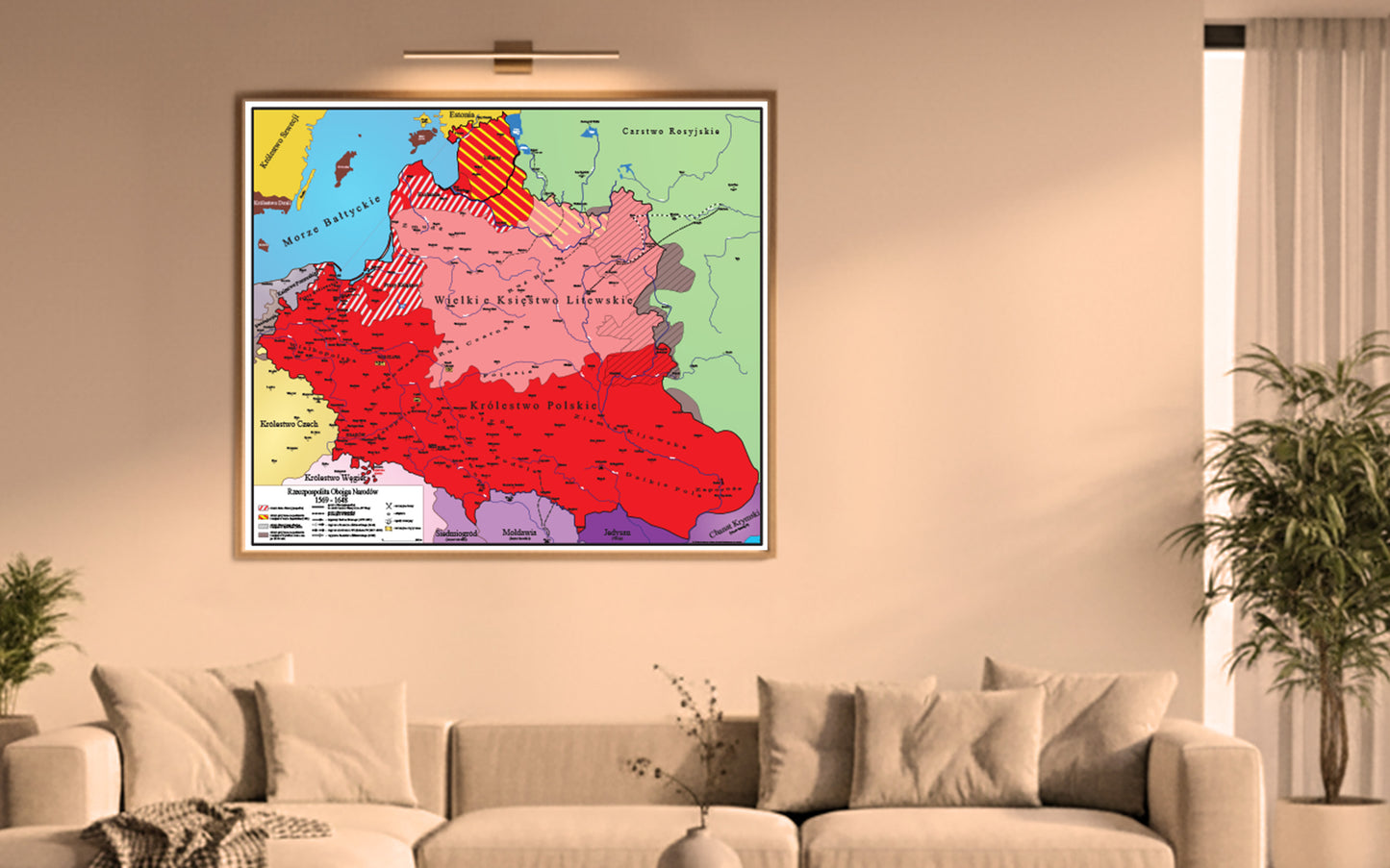 Mapa Historyczna Rzeczypospolitej Obojga Narodów (1569–1648)