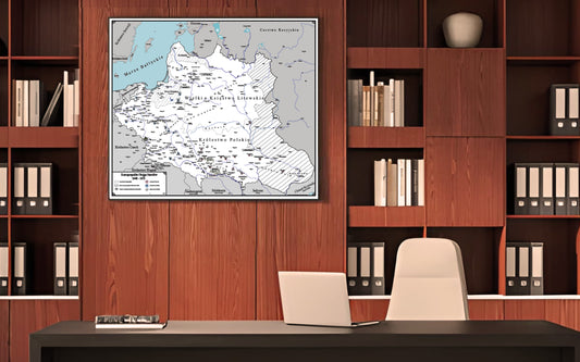 Mapa Historyczno-Trylogiczna (1648–1672) – Edycja Biała