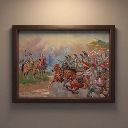 Obraz HUSARIA PRZED JANEM III SOBIESKIM POD WIEDNIEM