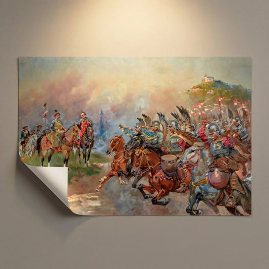 Plakat HUSARIA PRZED JANEM III SOBIESKIM POD WIEDNIEM