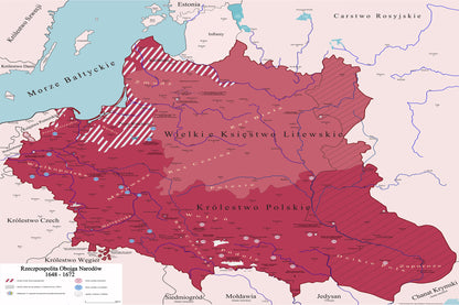 Obraz Mapa obrazowa trylogia Sienkiewicza EDYCJA CZERWONA