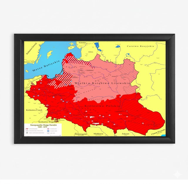 Obraz Mapa obrazowa trylogia Sienkiewicza