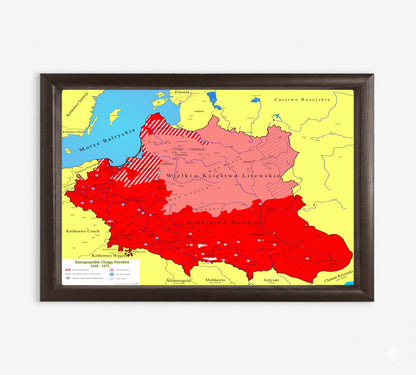 Obraz Mapa obrazowa trylogia Sienkiewicza