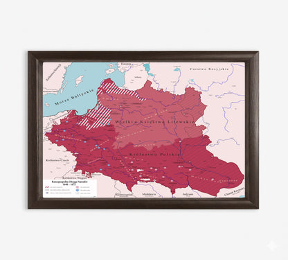 Obraz Mapa obrazowa trylogia Sienkiewicza EDYCJA CZERWONA